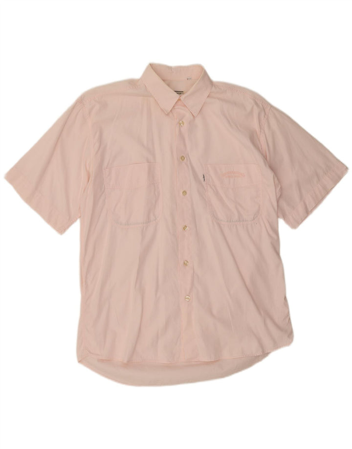 Camisa masculina de manga curta Levi's rosa médio