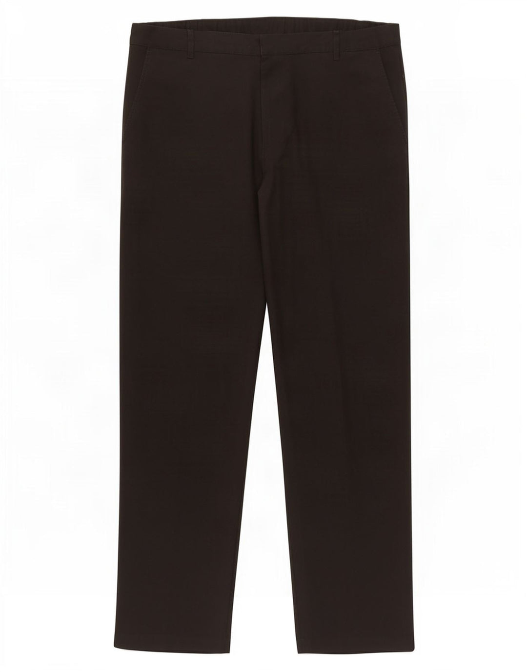 Calça masculina de terno reto Marks & Spencer W36 L30 poliéster preto