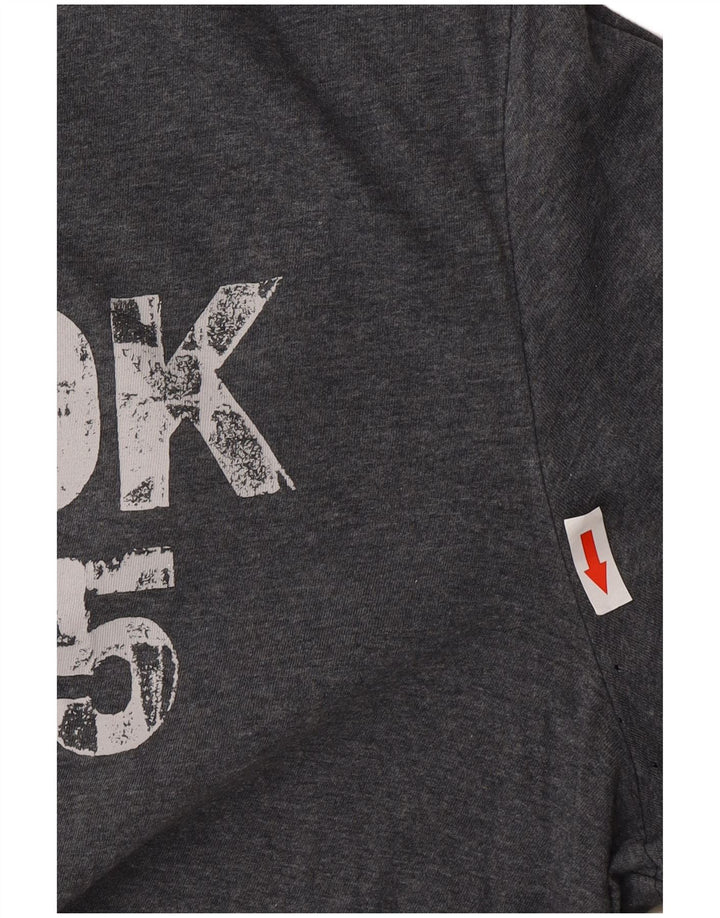 Reebok Camiseta Masculina Graphic Top Grande Cinza