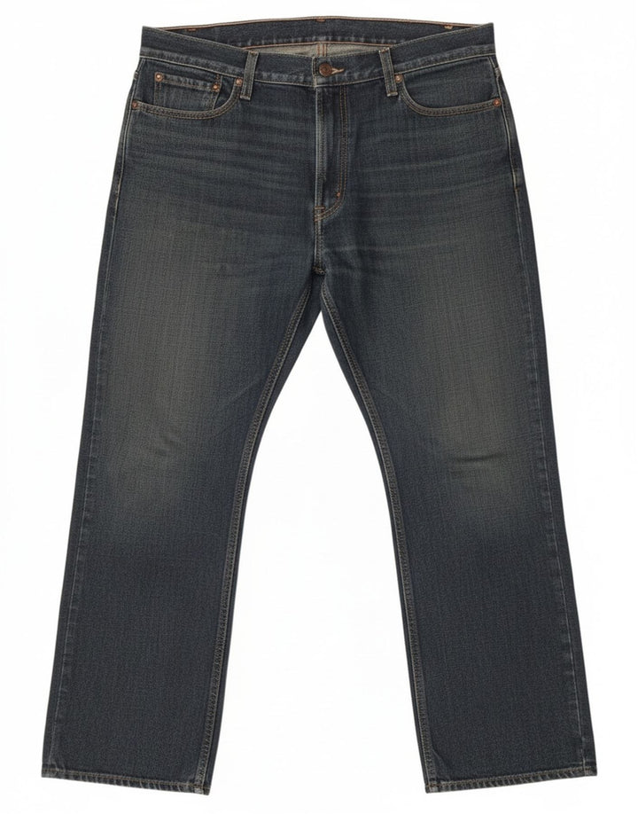 Levi's Masculino 514 Slim Straight Jeans W36 L30 Azul Algodão