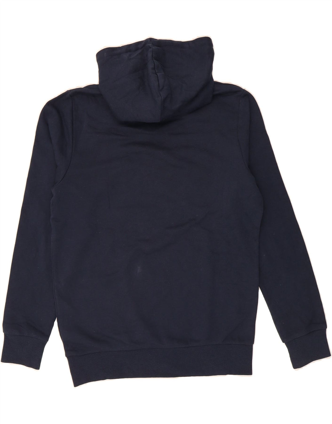 JACK & JONES Mens Graphic Hoodie Jumper Medium Navy Blue Cotton Vintage Jack & Jones and Second-Hand Jack & Jones from Messina Hembry 