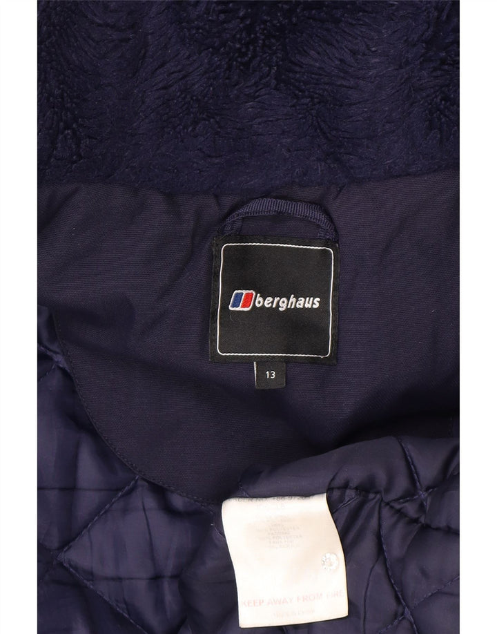 Jaqueta acolchoada com capuz Berghaus Boys 12-13 anos azul marinho poliamida