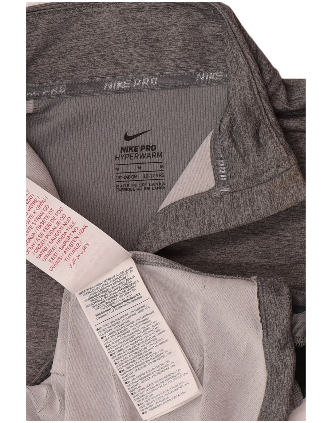 Top de moletom Nike feminino pulôver 10-11 anos cinza médio colorblock
