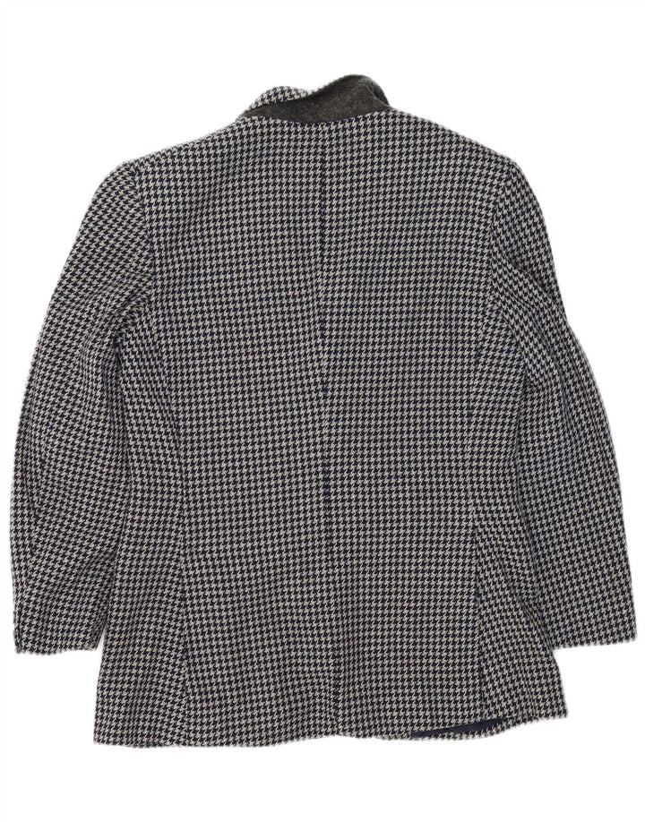 Jaqueta blazer masculina de 2 botões W.Bill London IT 48 cinza médio Houndstooth