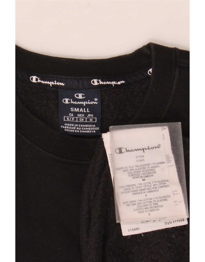 Champion moletom masculino jumper pequeno algodão preto