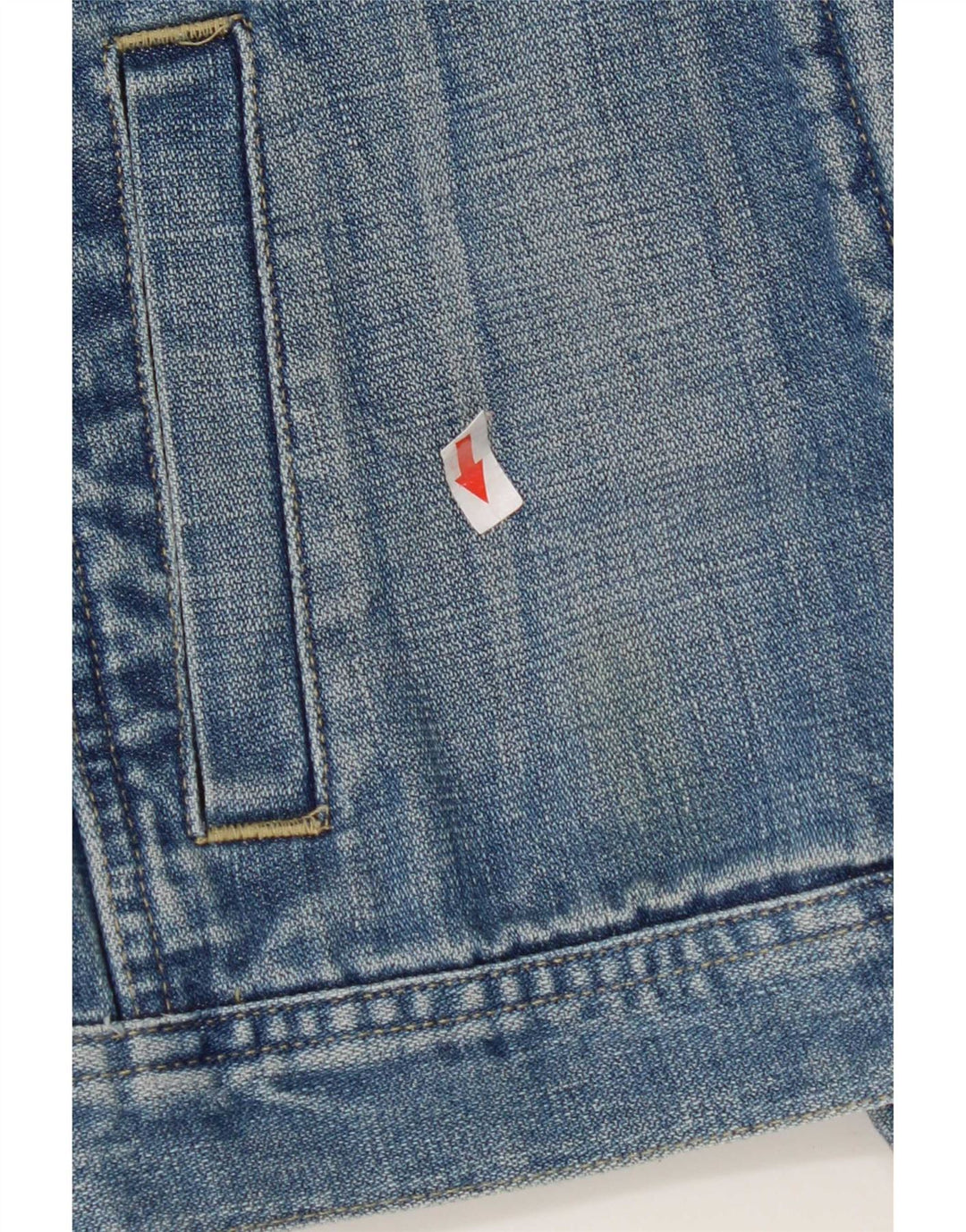 Jaqueta jeans feminina Fcuk Reino Unido 10 algodão azul pequeno