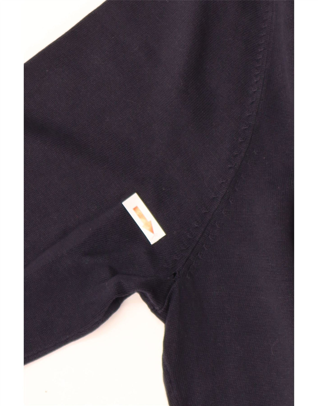 Zara Suéter masculino com gola V e algodão azul marinho médio