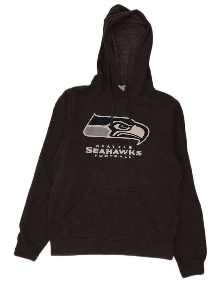 NFL TEAM APPAREL Masculino Seattle Seahawks NFL moletom com capuz pequeno algodão cinza