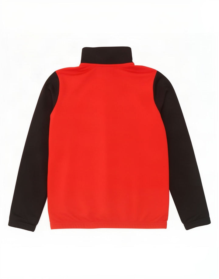 Jaqueta Nike Boys Tracksuit Top 12-13 anos grande bloco colorido vermelho