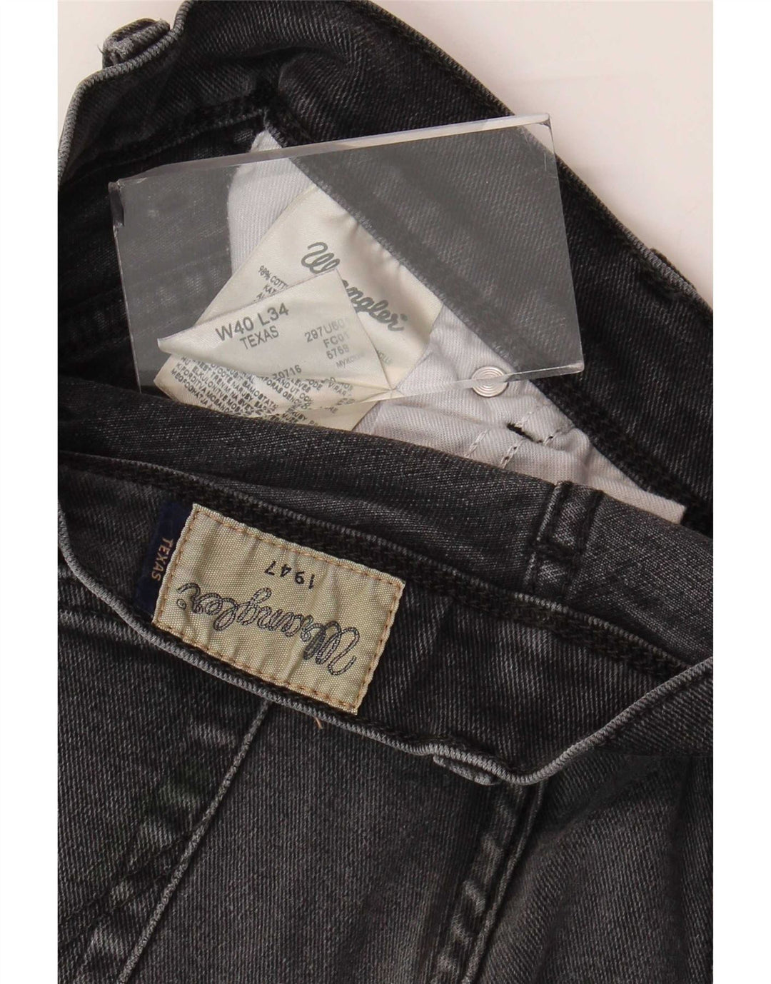 Wrangler Masculino Texas Straight Jeans W40 L34 Cinza Algodão