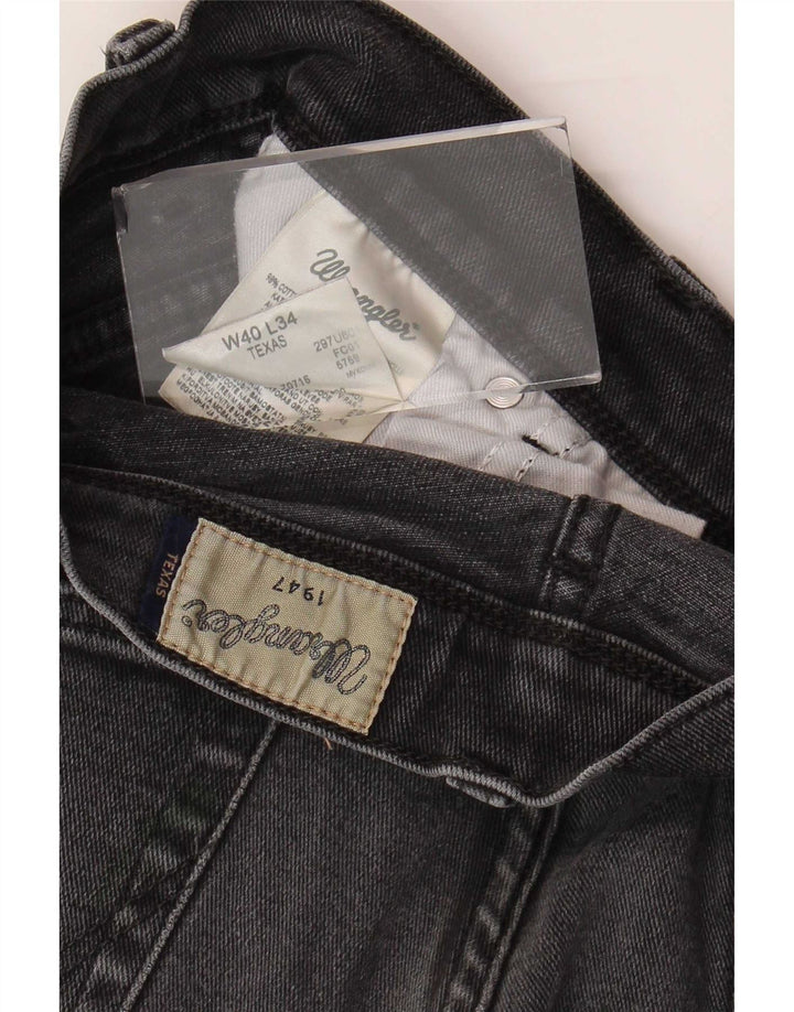 Wrangler Masculino Texas Straight Jeans W40 L34 Cinza Algodão