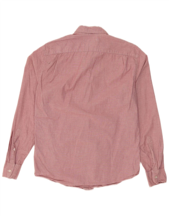 Camisa masculina Mercantile Flex J. CREW de algodão rosa médio