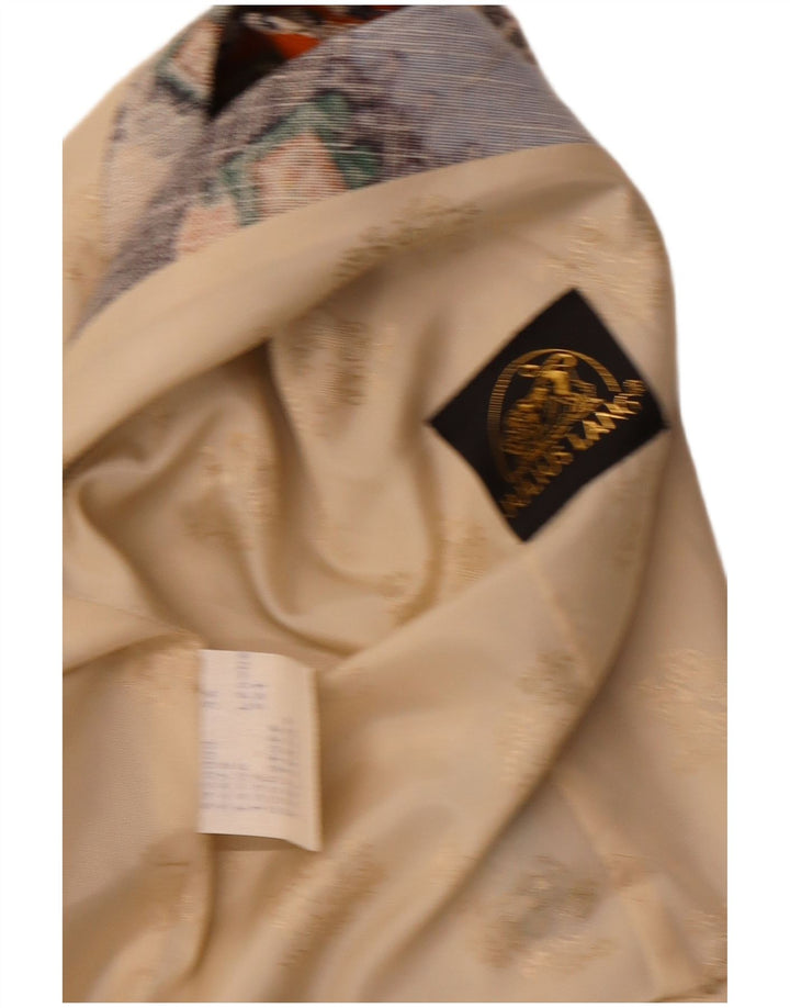 Colete gráfico masculino Julius Lang IT 54 XL bege patchwork viscose