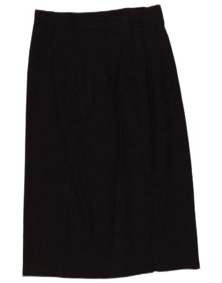 Saia reta feminina CALVIN KLEIN EUA 8 médio W26 lã cinza
