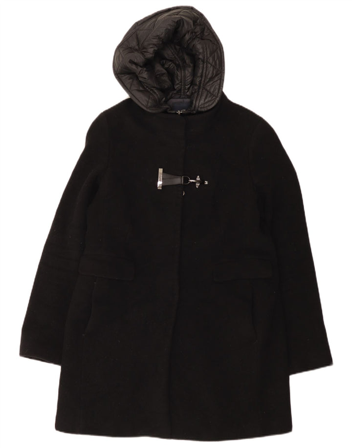 Casaco corta-vento feminino Fay com capuz alternado Reino Unido 14 grande lã preta