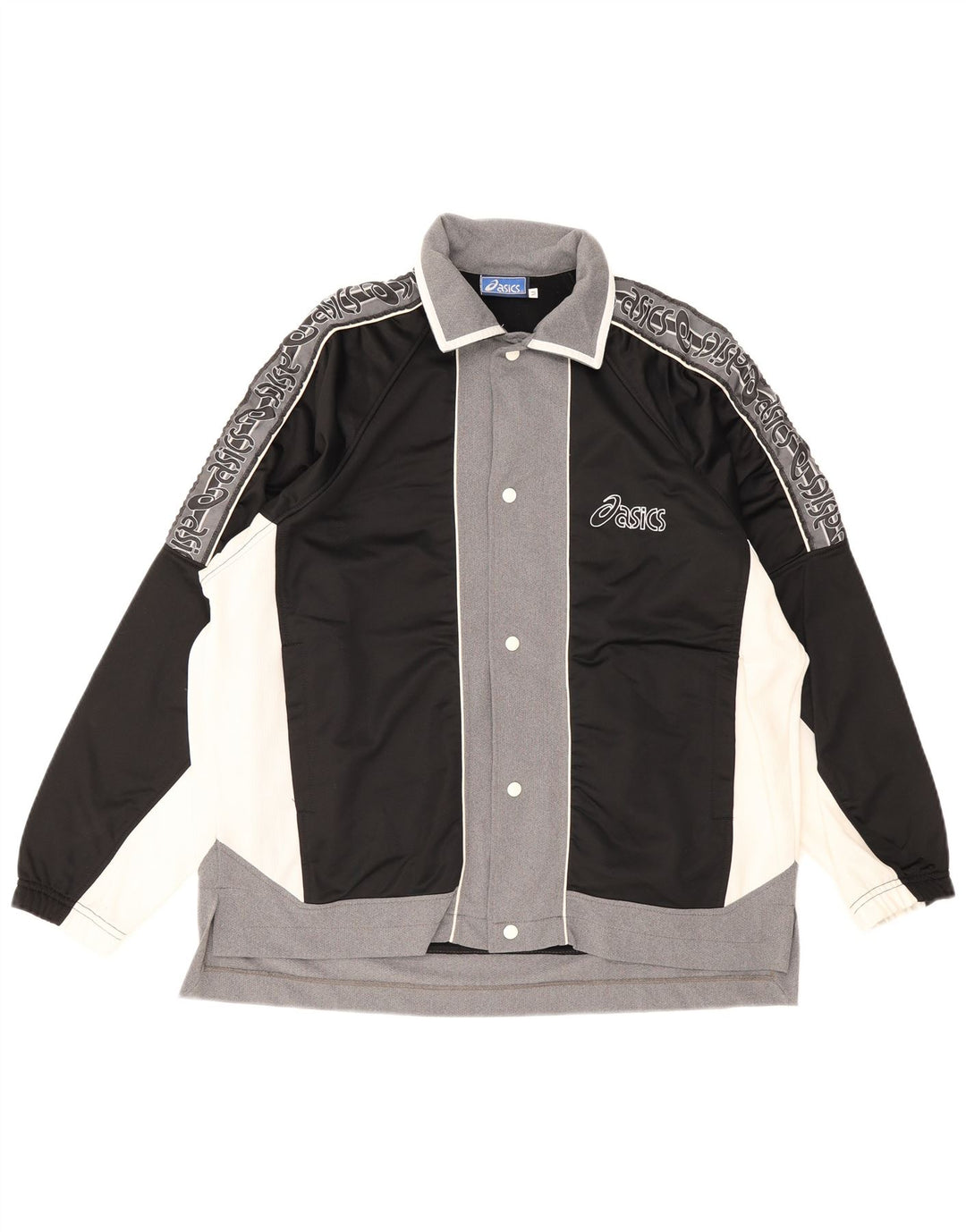 Jaqueta Asics Masculina Graphic Tracksuit Top Médio Preto Colorblock