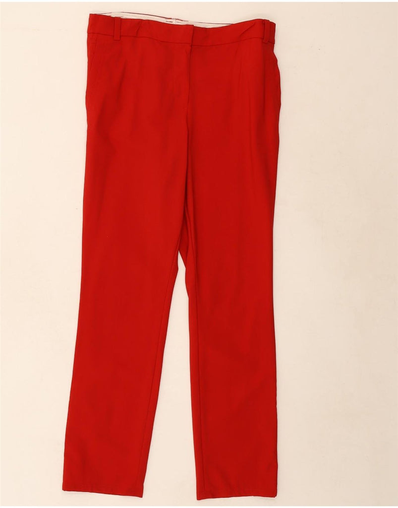 BROOKS BROTHERS Womens Regular Fit Chino Trousers US 12 Large W32 L30 Red Vintage Brooks Brothers and Second-Hand Brooks Brothers from Messina Hembry 