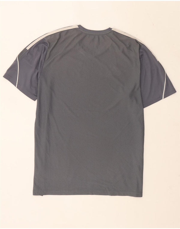 Adidas Mens Swindon Town FC Slim Fit Camiseta Top Grande Cinza Poliéster