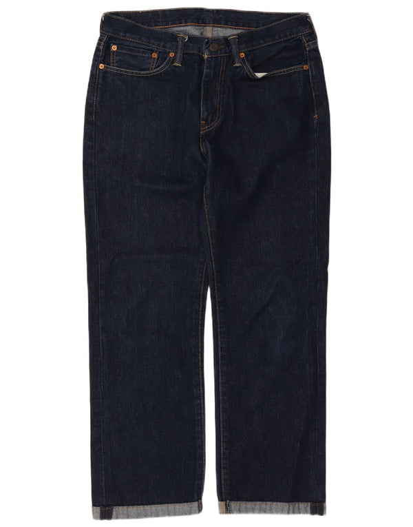 Levi's Masculino 514 Straight Jeans W32 L27 Azul Marinho Algodão