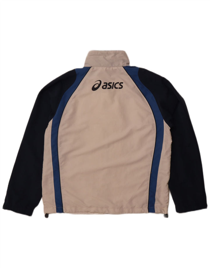 Jaqueta Asics Masculina Graphic Tracksuit Top Grande Poliéster Colorblock Branco