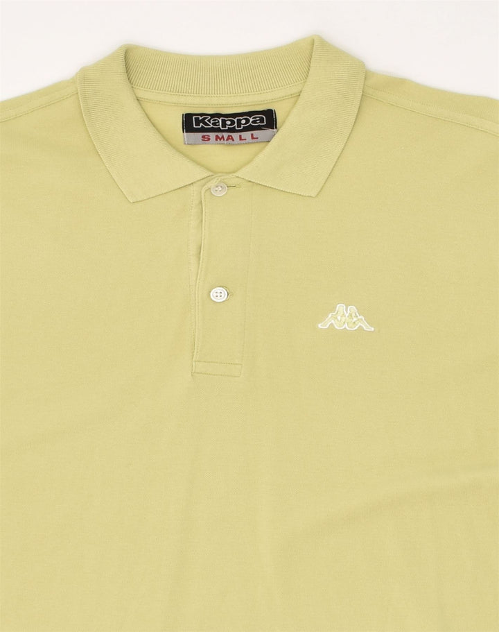 KAPPA Mens Polo Shirt Small Yellow Cotton | Vintage Kappa | Thrift | Second-Hand Kappa | Used Clothing | Messina Hembry 