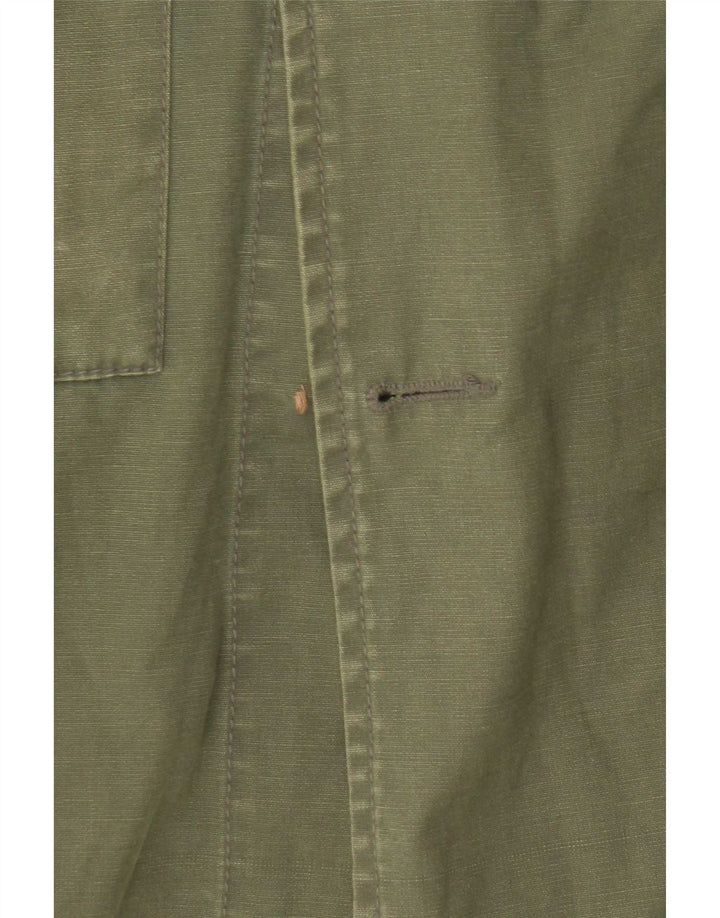 Jaqueta Parka masculina com capuz Ganesh Reino Unido 40 algodão cáqui grande