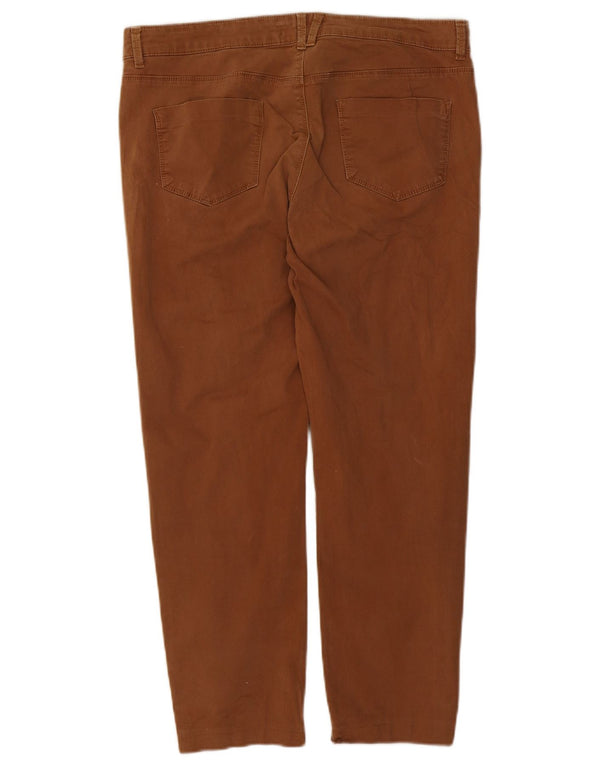 Calça feminina Marks & Spencer Jegging casual Reino Unido 16 grande W34 L26 marrom