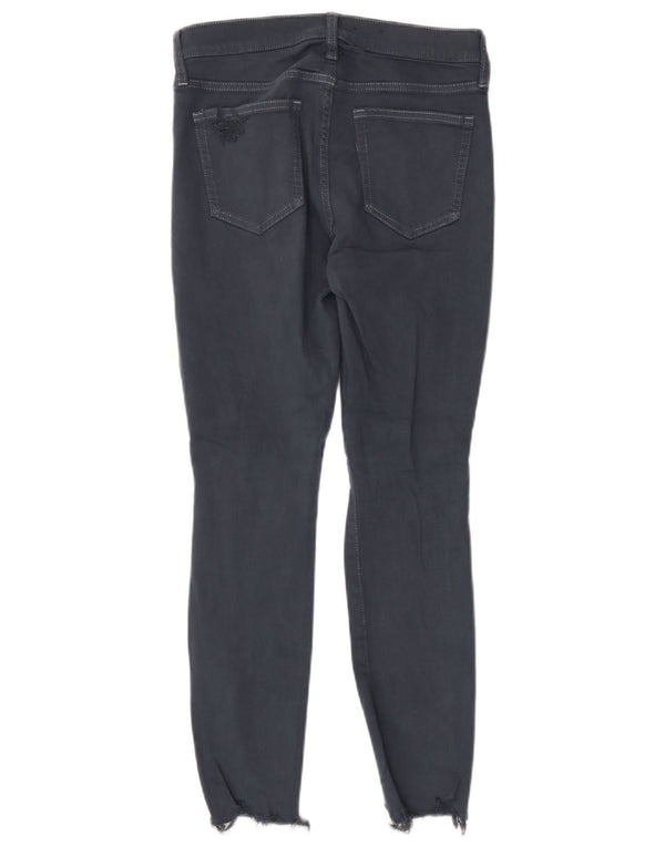Jeans skinny de cintura média feminino Gap W28 L28 algodão azul marinho