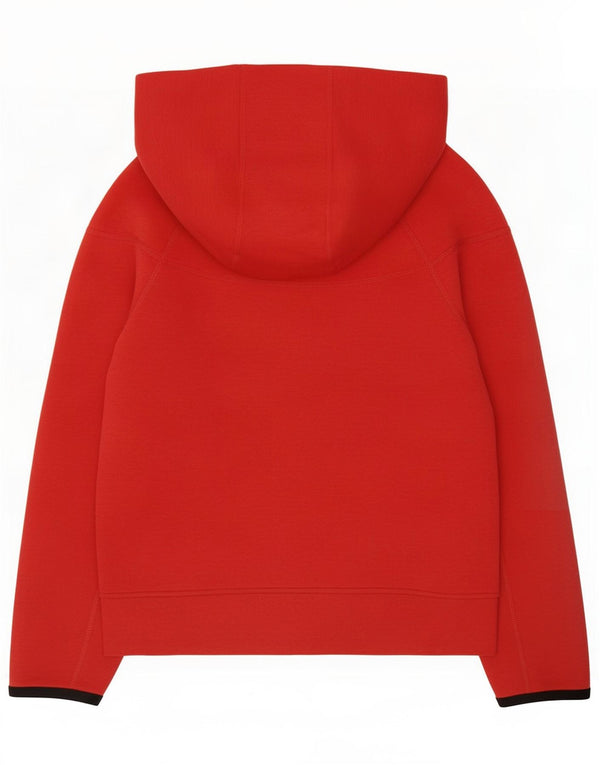 Suéter Nike Boys Zip com capuz 10-11 anos médio algodão vermelho
