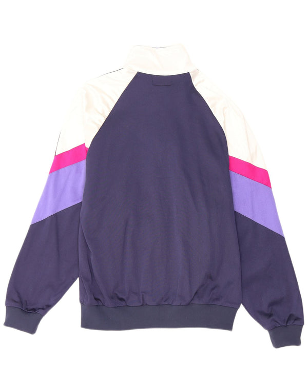 Asics Mens Graphic Tracksuit Top Jacket IT 52 Grande bloco colorido azul marinho