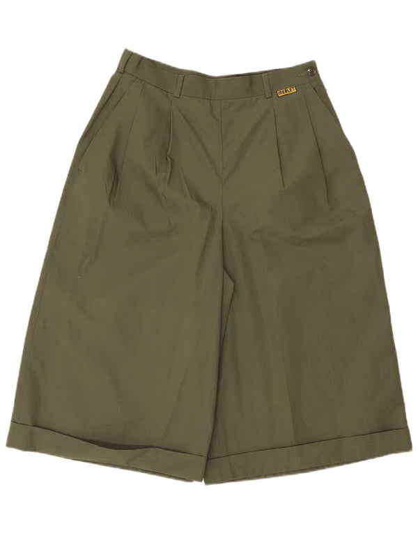 Shorts chino feminino de cintura alta NINO IT 46 grande W26 L15 cáqui