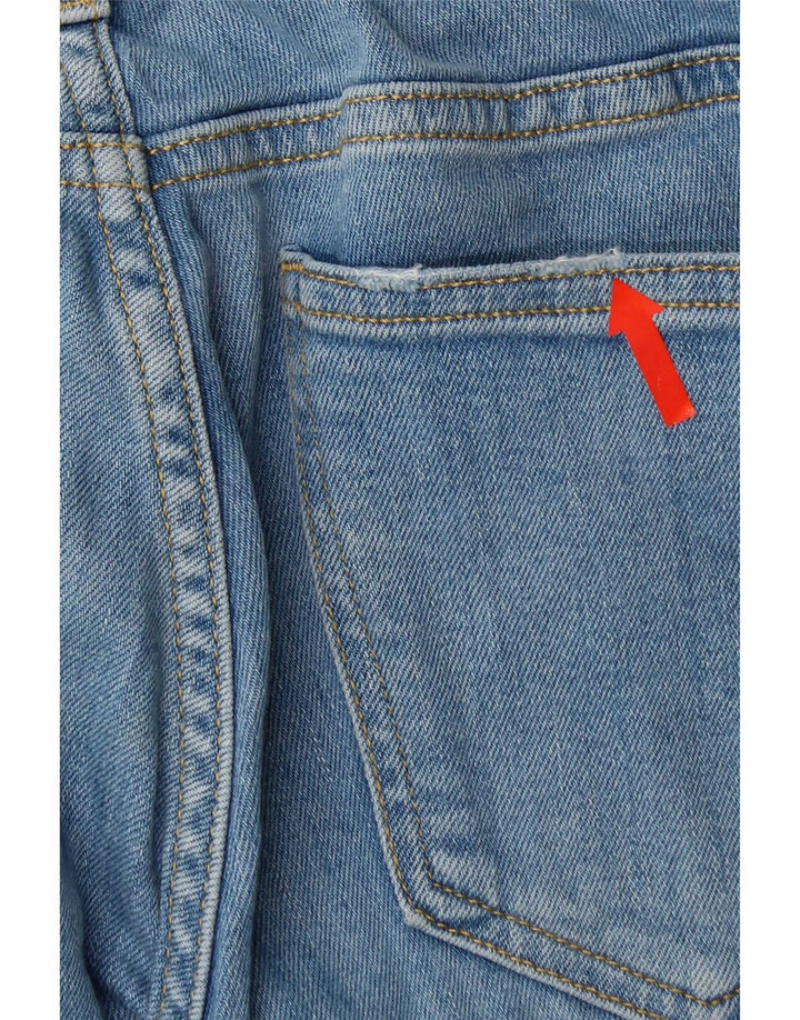 Zara Jeans Slim Feminino EU 40 Médio W30 L29 Azul Algodão