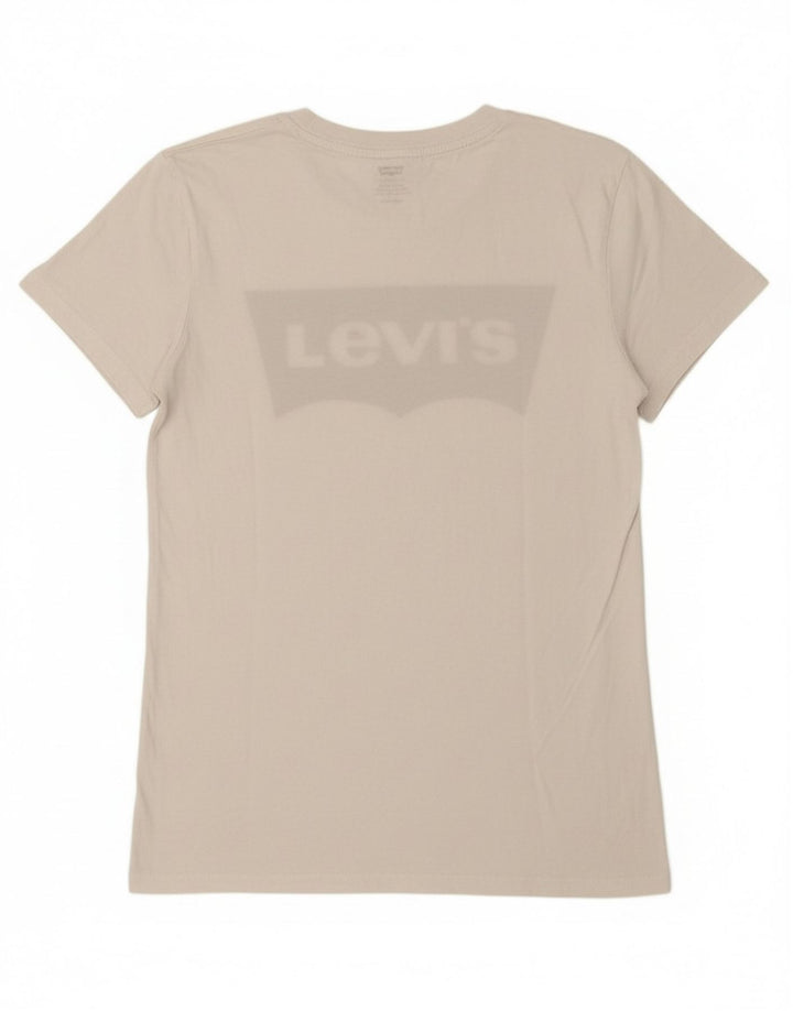 Camiseta gráfica masculina LEVI'S Top XS algodão branco