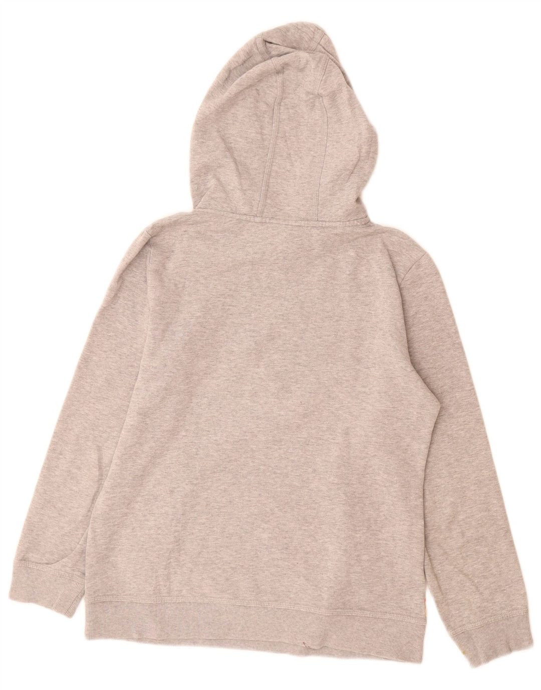 Jumper com capuz gráfico feminino Adidas UK 12 cinza médio