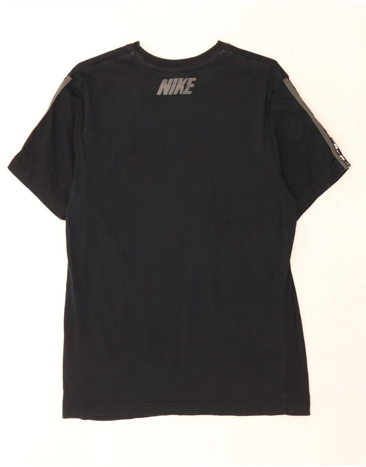 Camiseta Nike masculina gráfica Top médio algodão preto