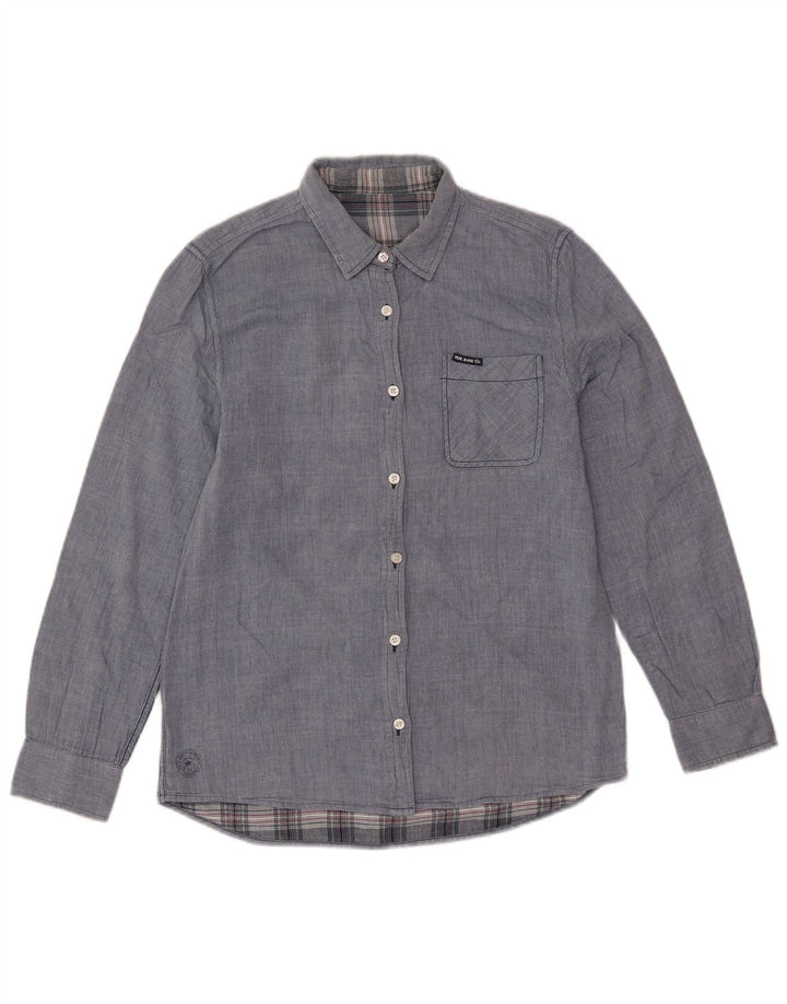 Camisa PEPE Jeans Mulher UK 14 Azul Médio
