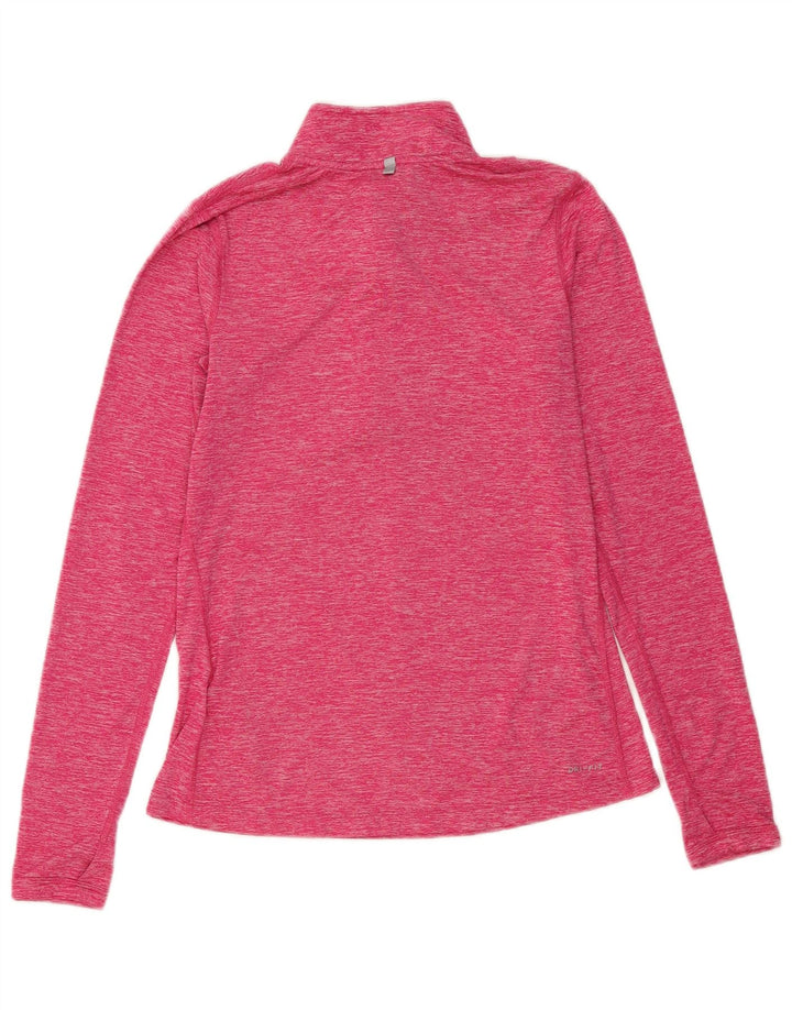 Pulôver feminino Nike com zíper e gola em poliéster