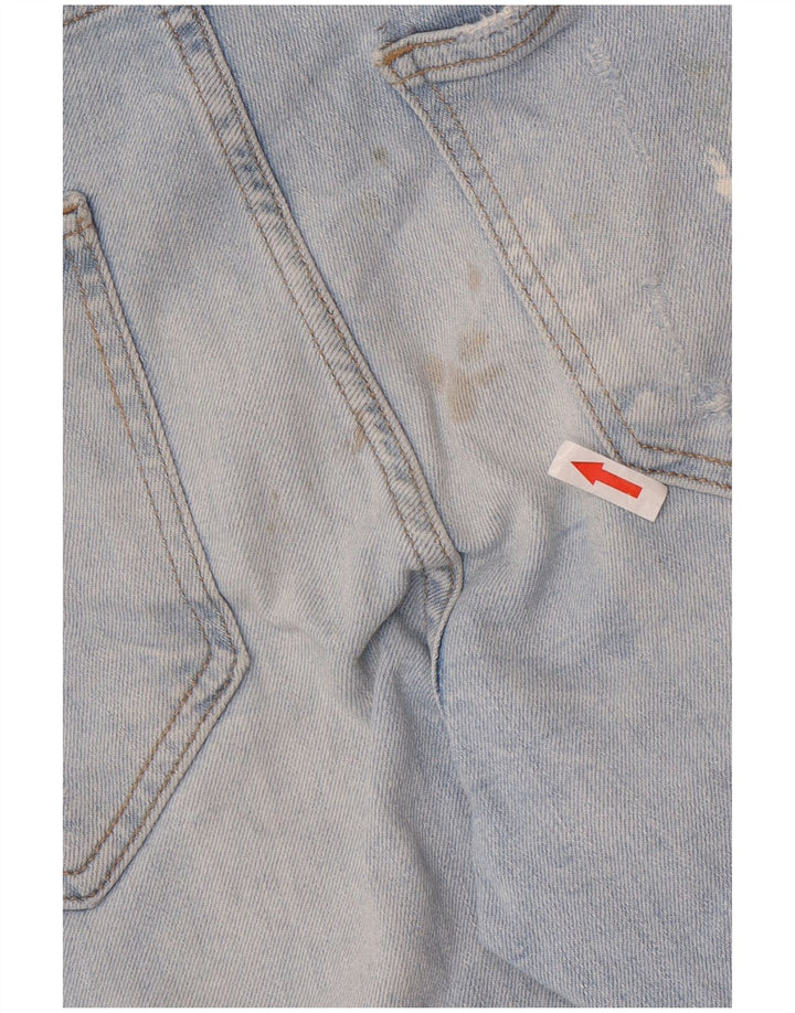 Zara Mens Jeans Slim Distressed EU 42 Grande W32 L26 Azul