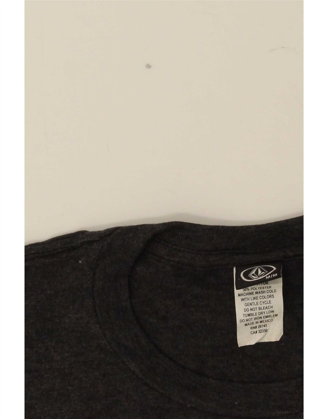 Camiseta masculina gráfica Volcom algodão cinza médio