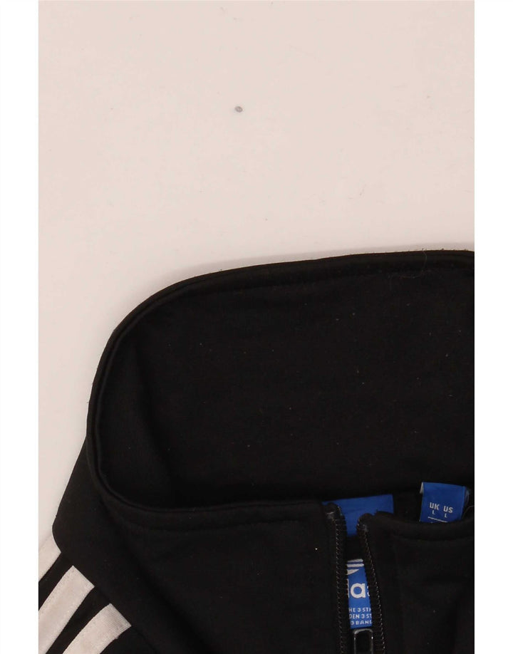 Adidas Mens Treino Top Jaqueta Grande Poliéster Preto