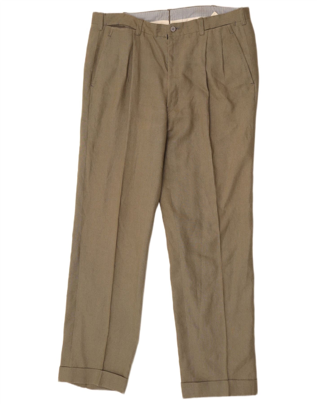 Terno feminino vintage com 2 botões e 2 peças Reino Unido 40 grande W36 L33 verde