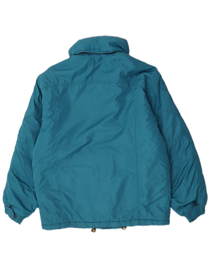 Jaqueta masculina acolchoada com capuz Ellesse UK 42 XL azul poliéster