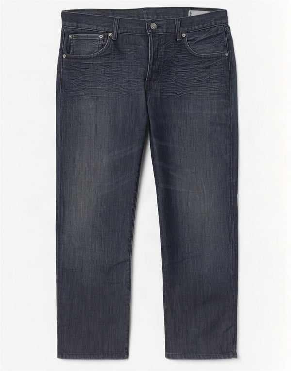 Levi's Masculino 501 Straight Jeans W36 L27 Azul Marinho Algodão