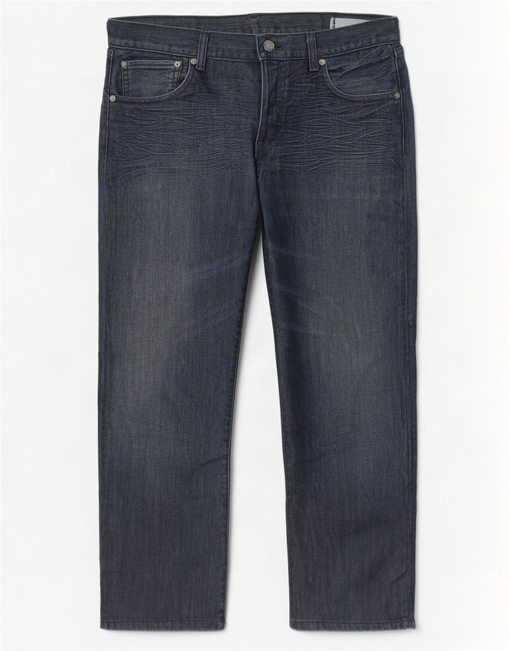 Levi's Masculino 501 Straight Jeans W36 L27 Azul Marinho Algodão