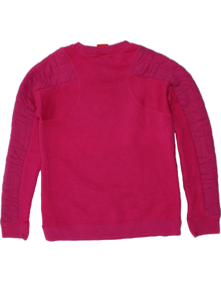 NIKE Girls Sweatshirt Jumper 12-13 Years Large Pink Cotton Vintage Nike and Second-Hand Nike from Messina Hembry 