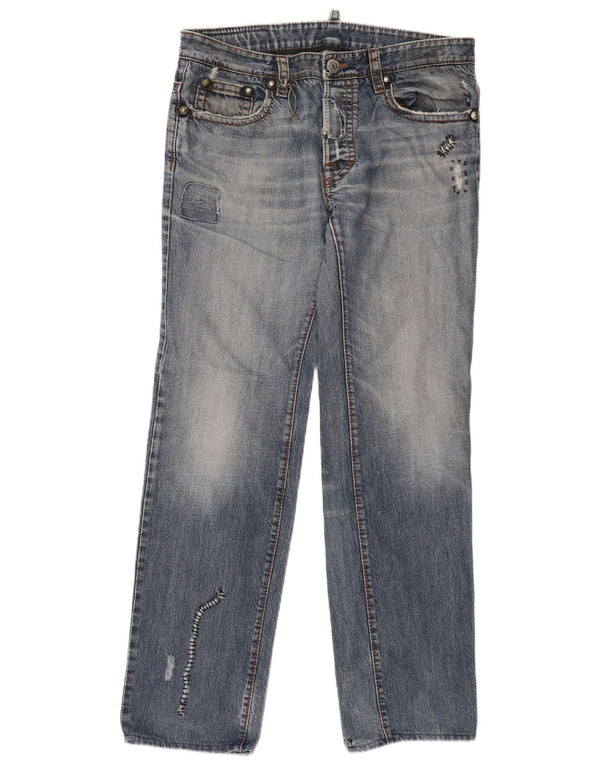 Dsquared2 Jeans retos masculinos desgastados IT 50 Grande W36 L32 Azul