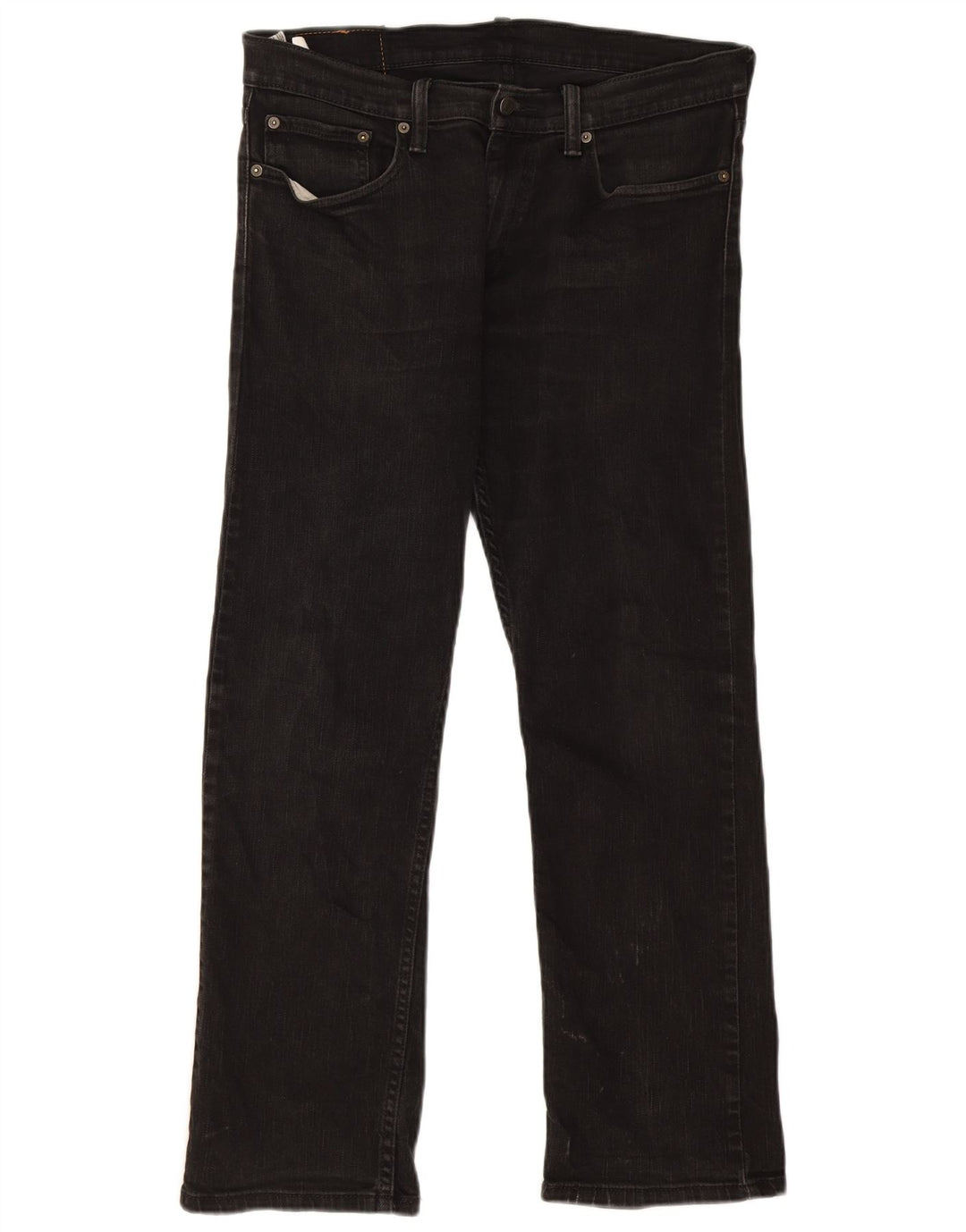 Levi's Masculino 514 Straight Jeans W32 L29 Algodão Preto
