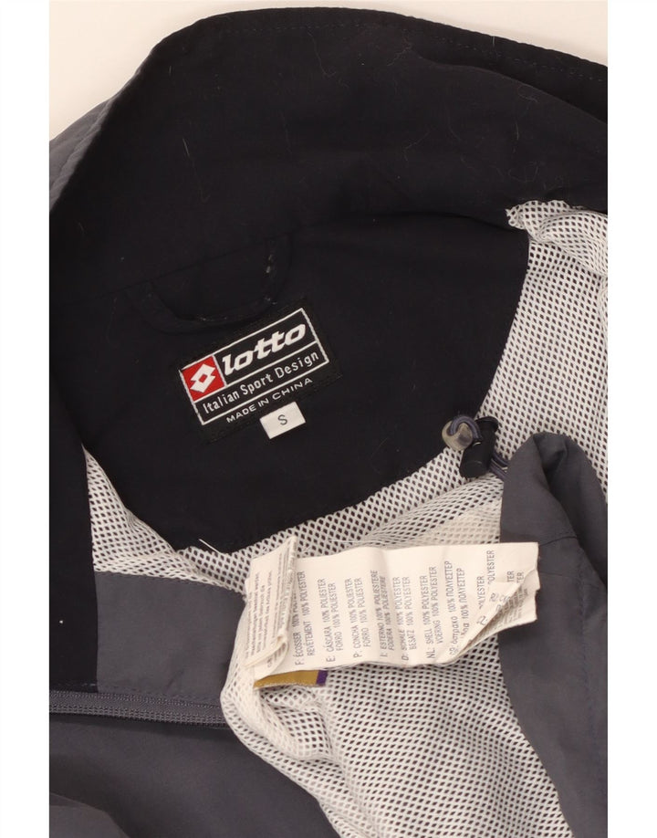 Lotto Mens Loose Fit Treino Top Jacket Pequeno Azul Colorblock Poliéster