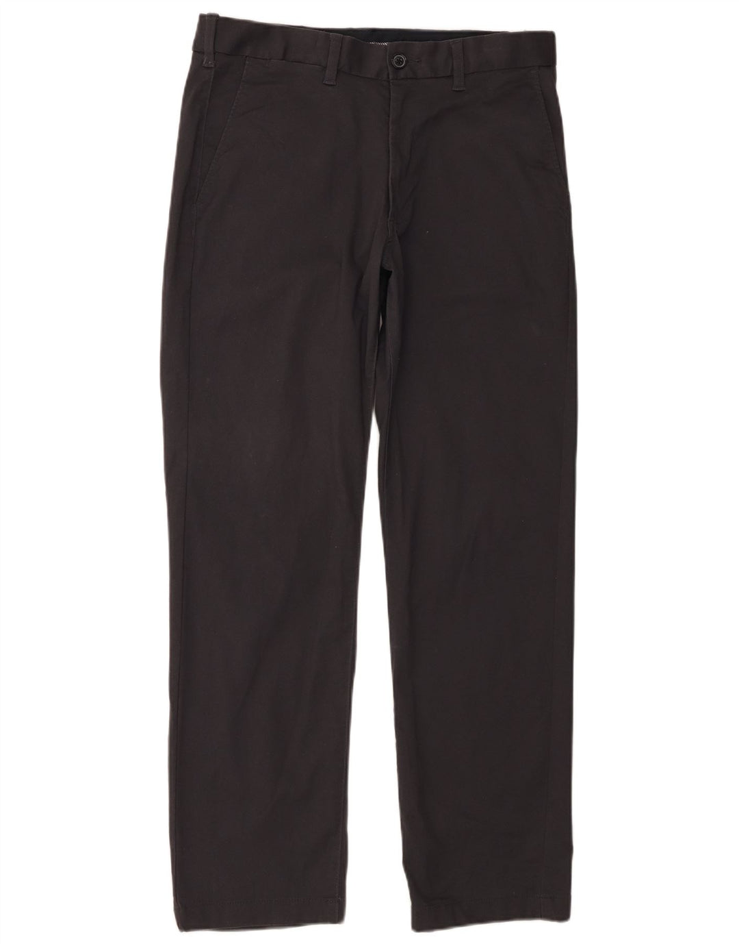 Calça chino masculina Marks & Spencer reta regular fit W32 L31 cinza