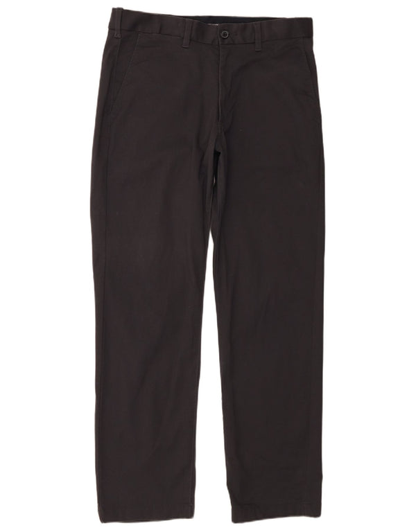 Calça chino masculina Marks & Spencer reta regular fit W32 L31 cinza